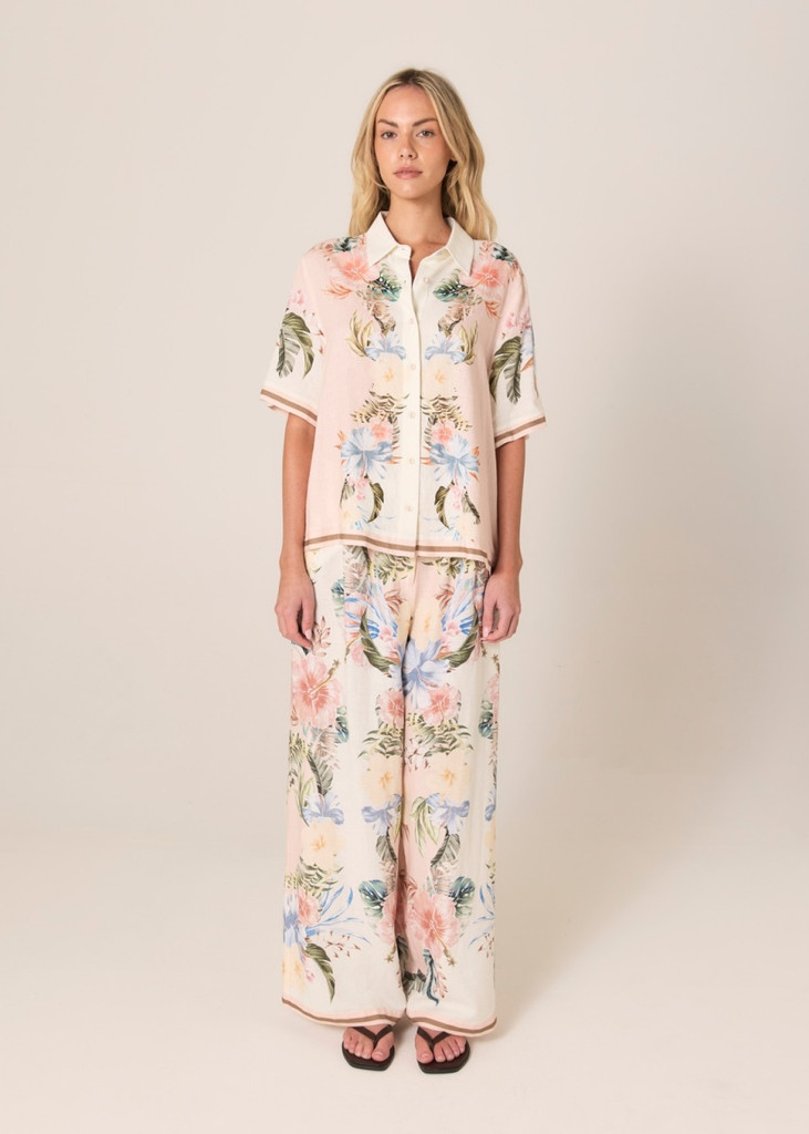 Women's Shirt | Solara Placement Print Shirt | FATE+BECKER