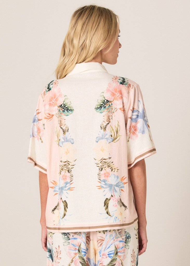 Women's Shirt | Solara Placement Print Shirt | FATE+BECKER
