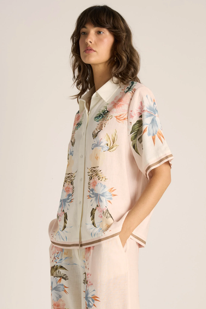 Women's Shirt | Solara Placement Print Shirt | FATE+BECKER