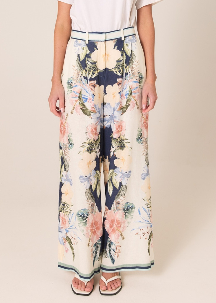 Women's Pant | Solara Placement Print Pant | FATE+BECKER