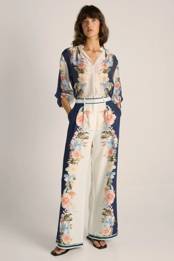 Women's Pant | Solara Placement Print Pant | FATE+BECKER