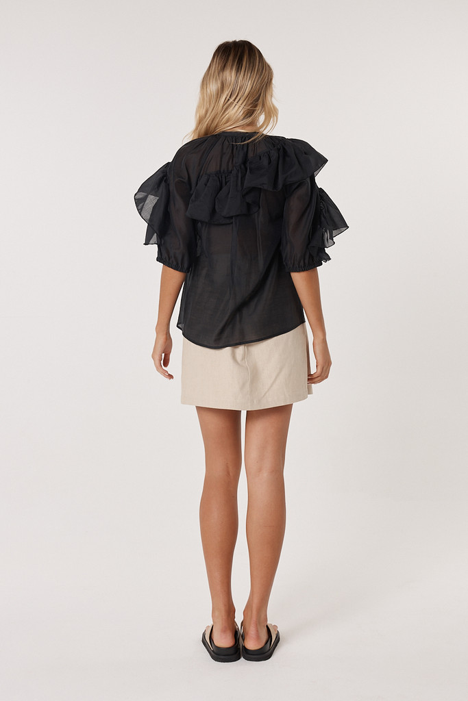 Women’s Tops | Celeste Ruffled Blouse | Fate & Becker 