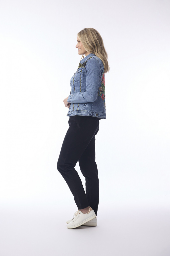 Women's Dresses | Keqioa Denim Mix Jacket  | ORIENTIQUE