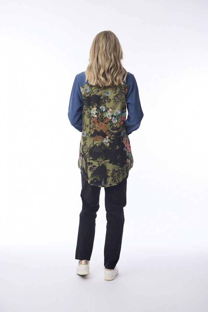 Women's Top | Keqioa Long Shirt  | ORIENTIQUE