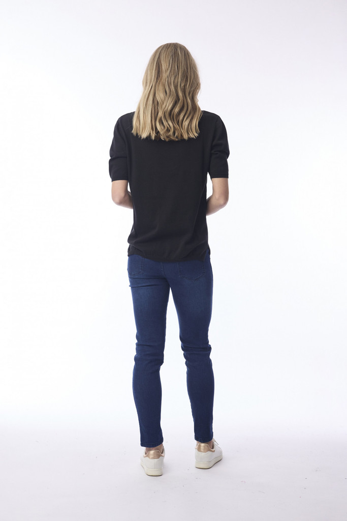 Women's Top | Crew Neck Knit T-Shirt  | ORIENTIQUE