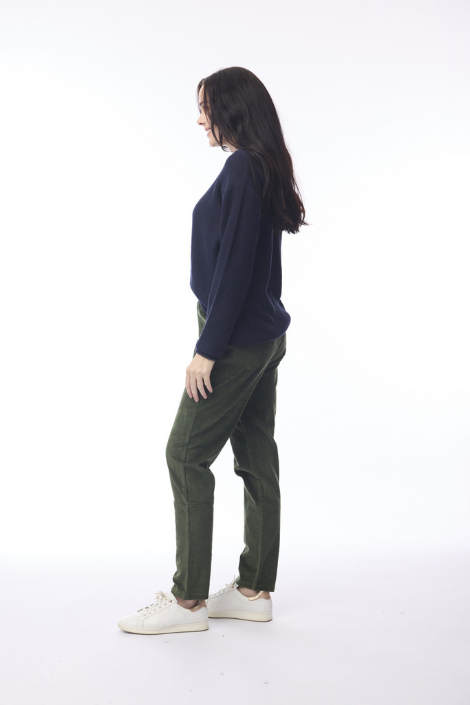 Women's Pants |  Cord Solid Jeggings | ORIENTIQUE
