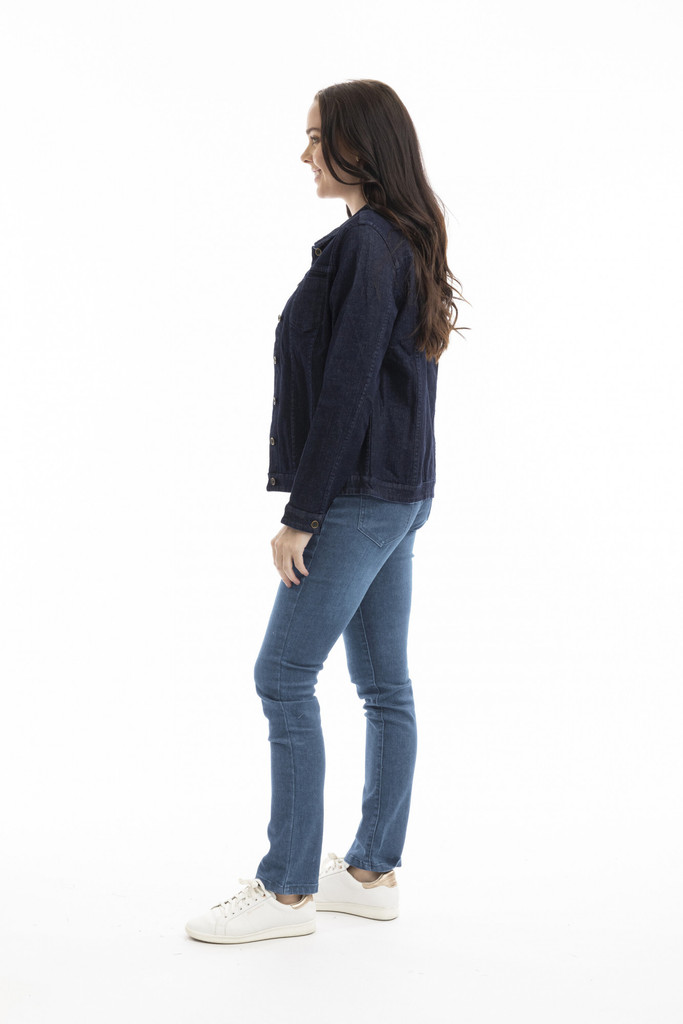 Women's Pants | Denim Straight Leg Jeans | ORIENTIQUE