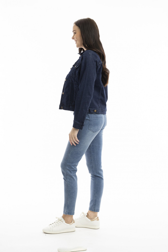 Women's Pants | Denim Pull On Jeans | ORIENTIQUE