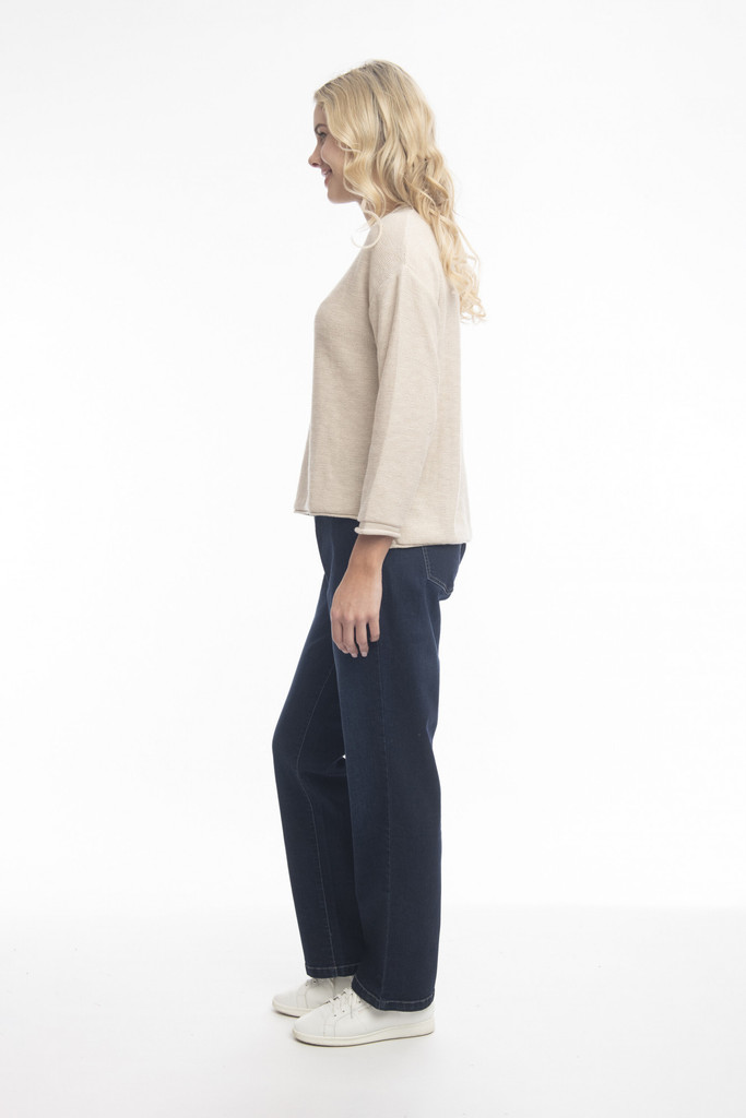 Women's Pants | Denim Wide Leg Jeans | ORIENTIQUE