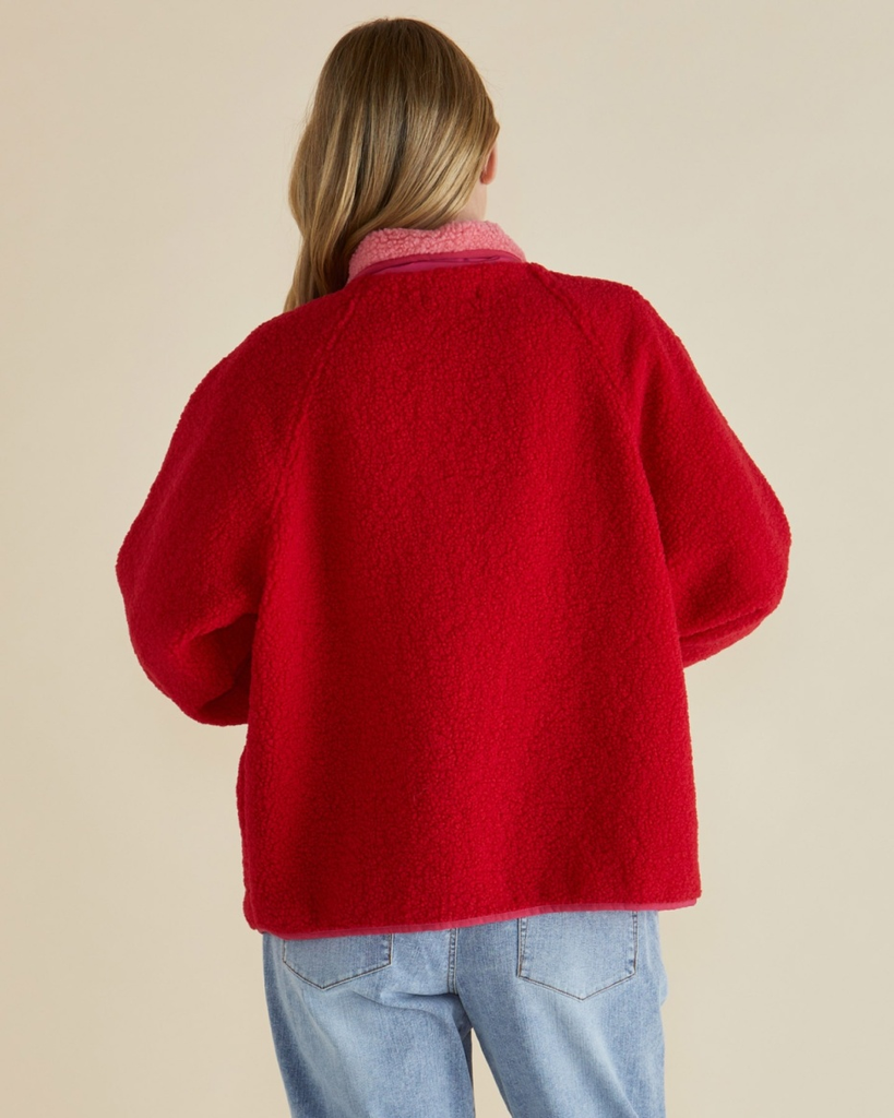 Women's Jacket | Franklin Fleecy Jacket | BETTY BASICS