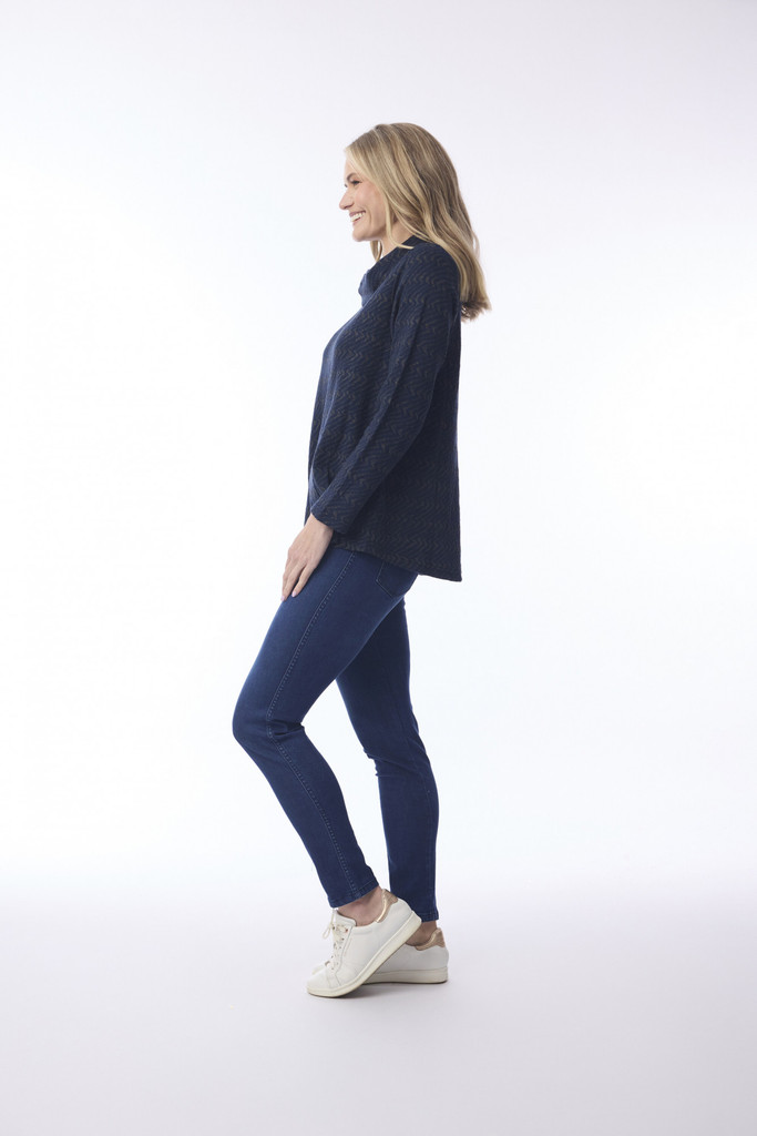 Women's Top | Maluku Cowl Neck Top | ORIENTIQUE