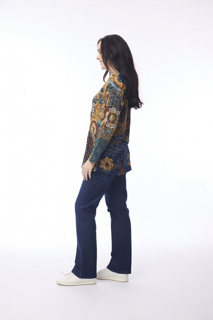 Women's Top | Muluku Patch Top | ORIENTIQUE