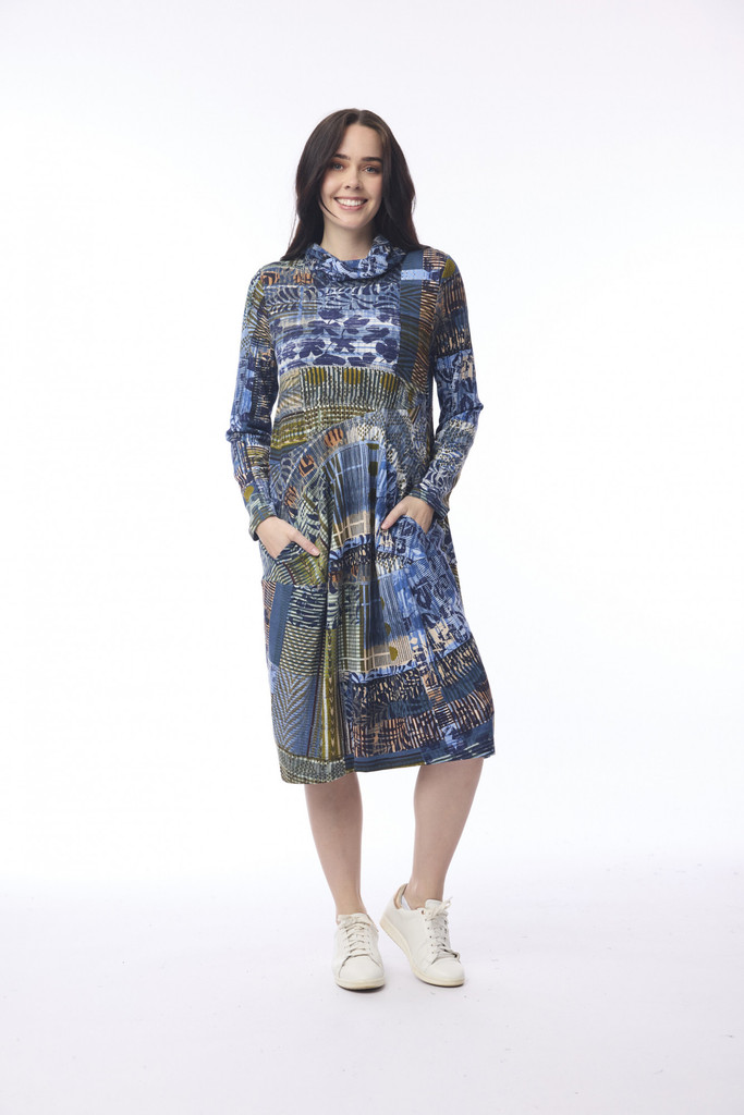 Women's Dresses | Isfahan Bubble Panel Dress | ORIENTIQUE