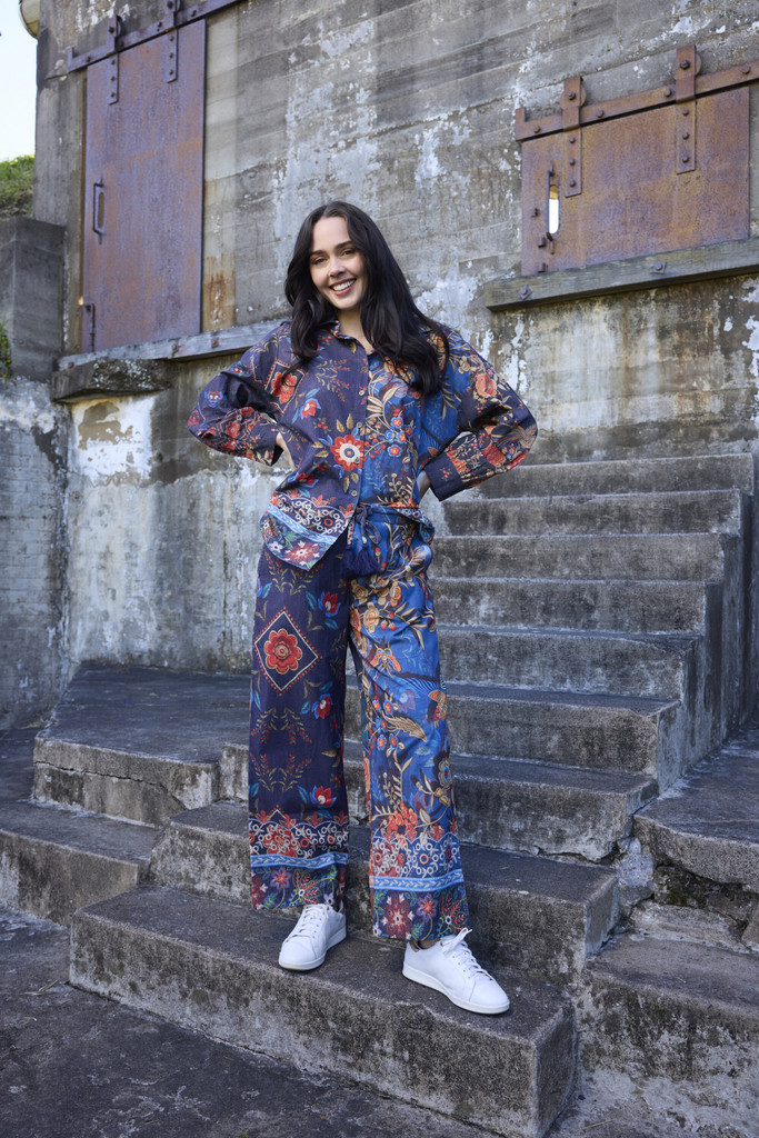 Women's Top | Digital Long Shirt  | ORIENTIQUE