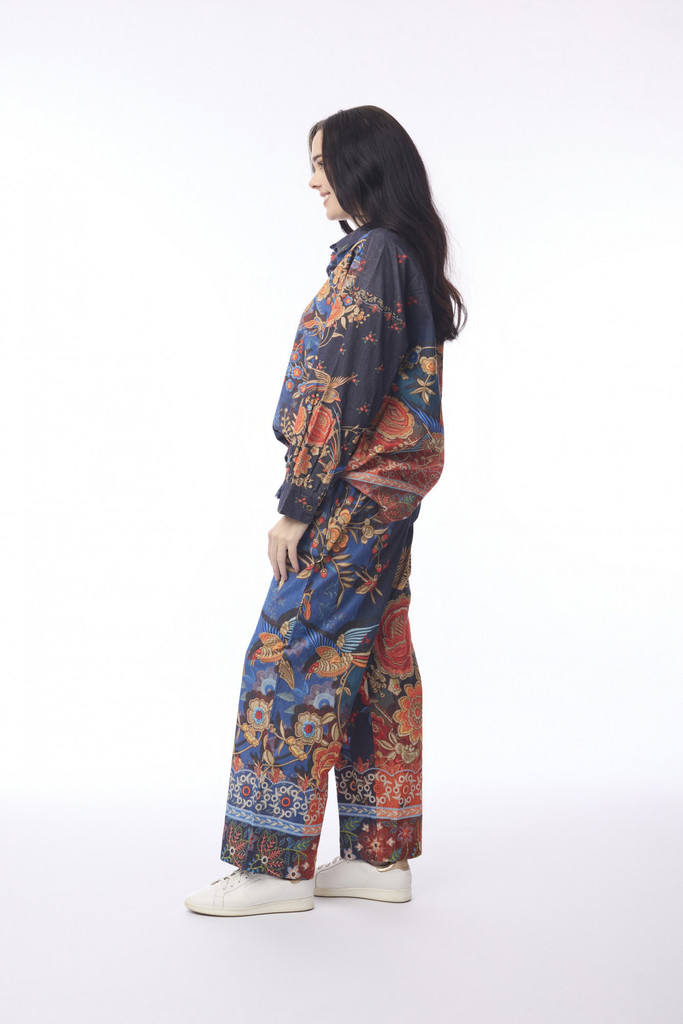 Women's Top | Digital Long Shirt  | ORIENTIQUE