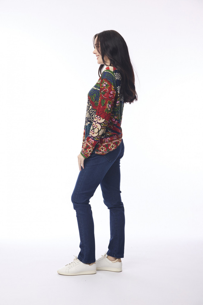 Women's Top | Zapotec Patch Top | ORIENTIQUE