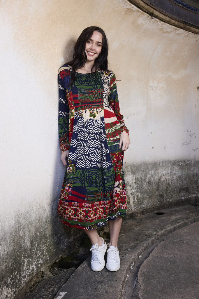 Women's Dresses | Zapotec Bubble Dress | ORIENTIQUE