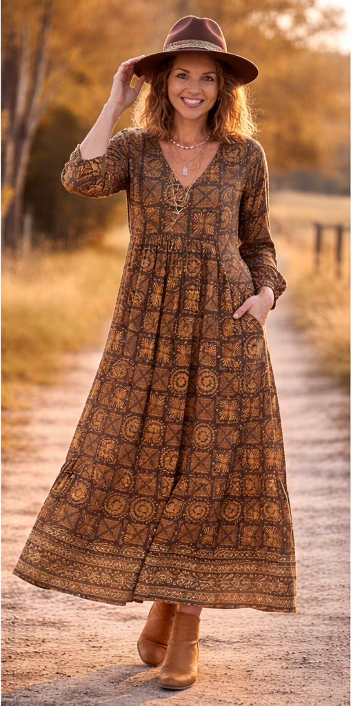 Women's Dress | OHIO Maxi Dress | OMBAK DESIGNS