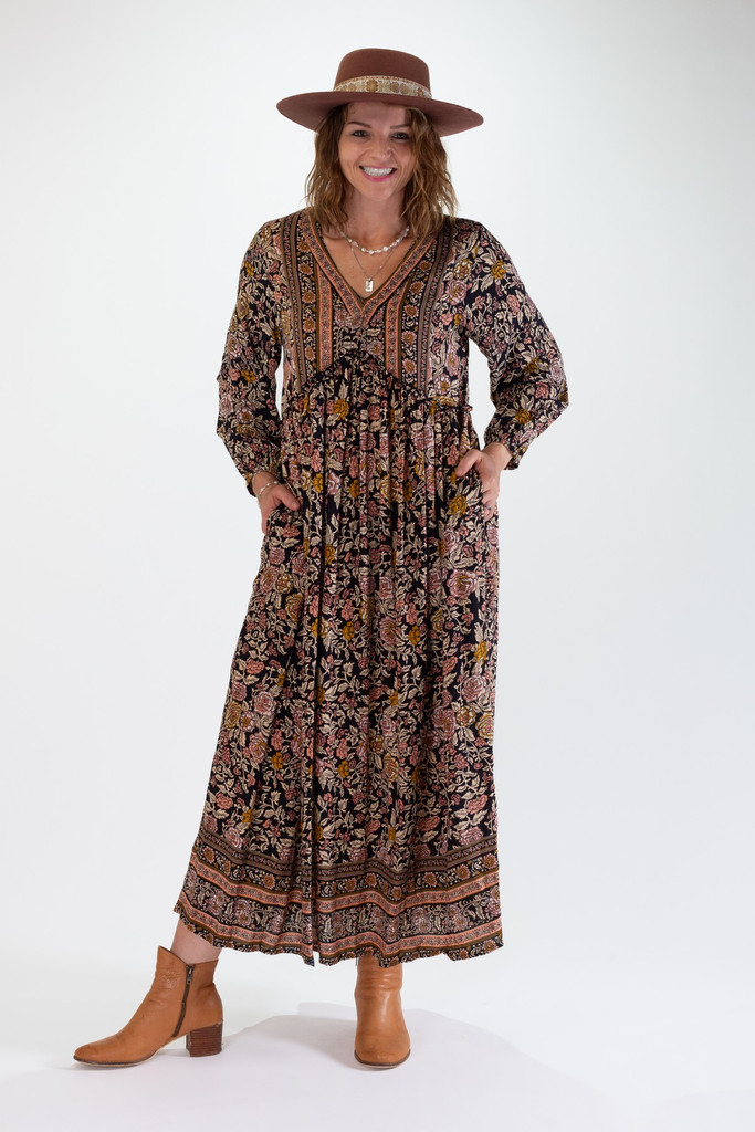 Women's Dress | MILA Maxi Dress | OMBAK DESIGNS