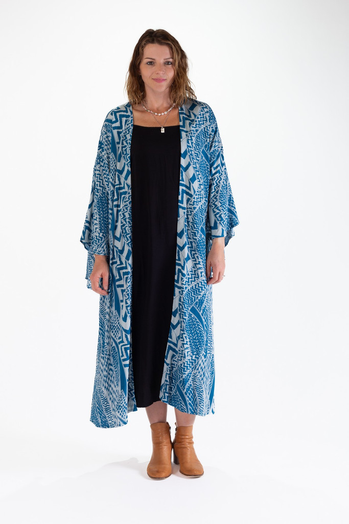 Women's Jackets | DKML Long Kimono | OMBAK DESIGNS