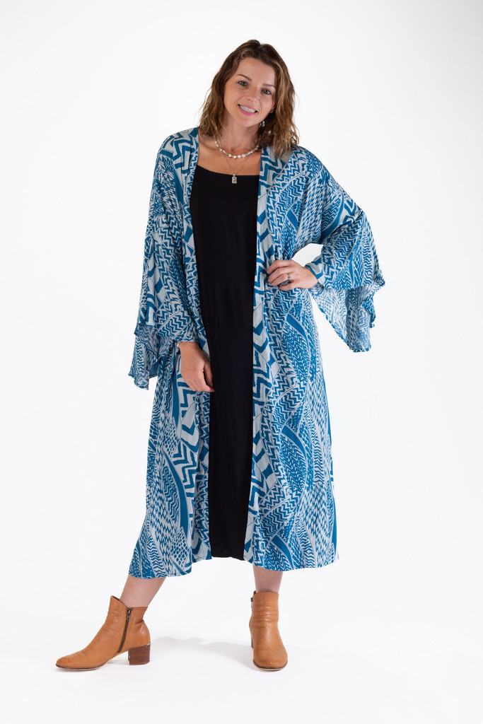 Women's Jackets | DKML Long Kimono | OMBAK DESIGNS