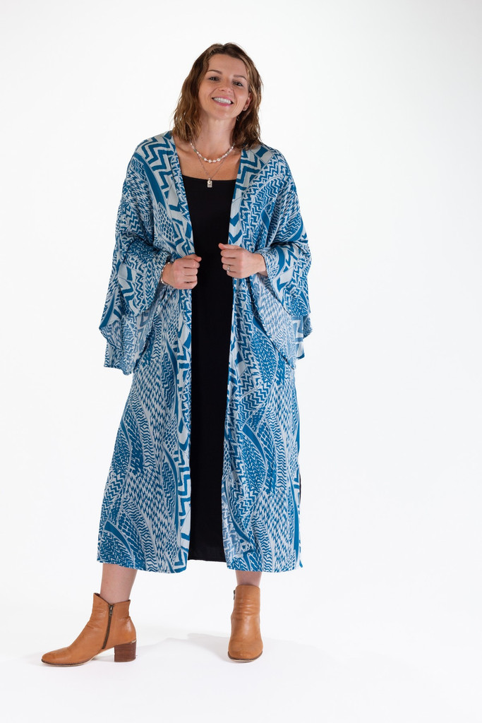 Women's Jackets | DKML Long Kimono | OMBAK DESIGNS