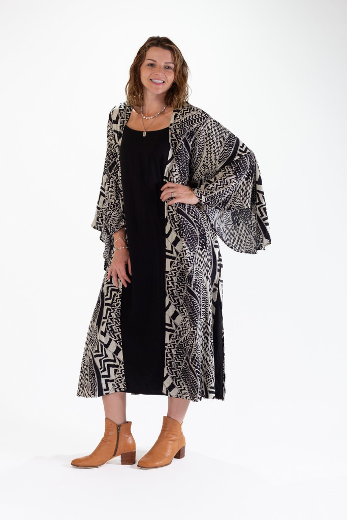 Women's Jackets | DKML Long Kimono | OMBAK DESIGNS