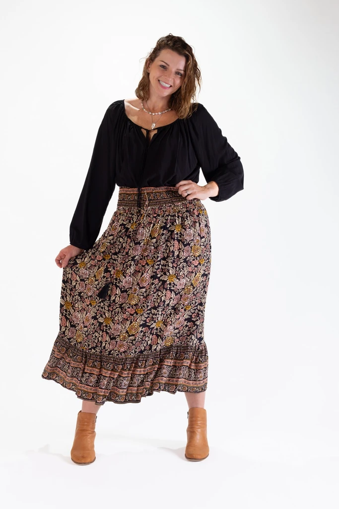 Women's Skirt | Shelly Boho Maxi Skirt  | OMBAK DESIGNS