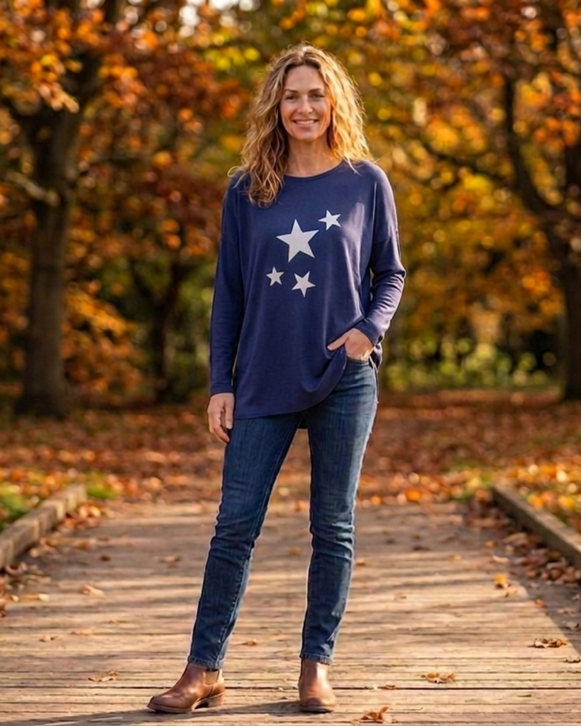 Women's Tops | Celestial Long Sleeve Top  | ALIBI