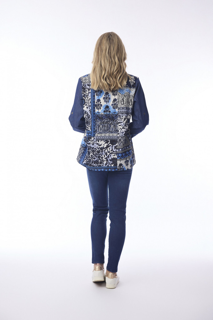 Women's Top | Bhadoi Shirt | ORIENTIQUE