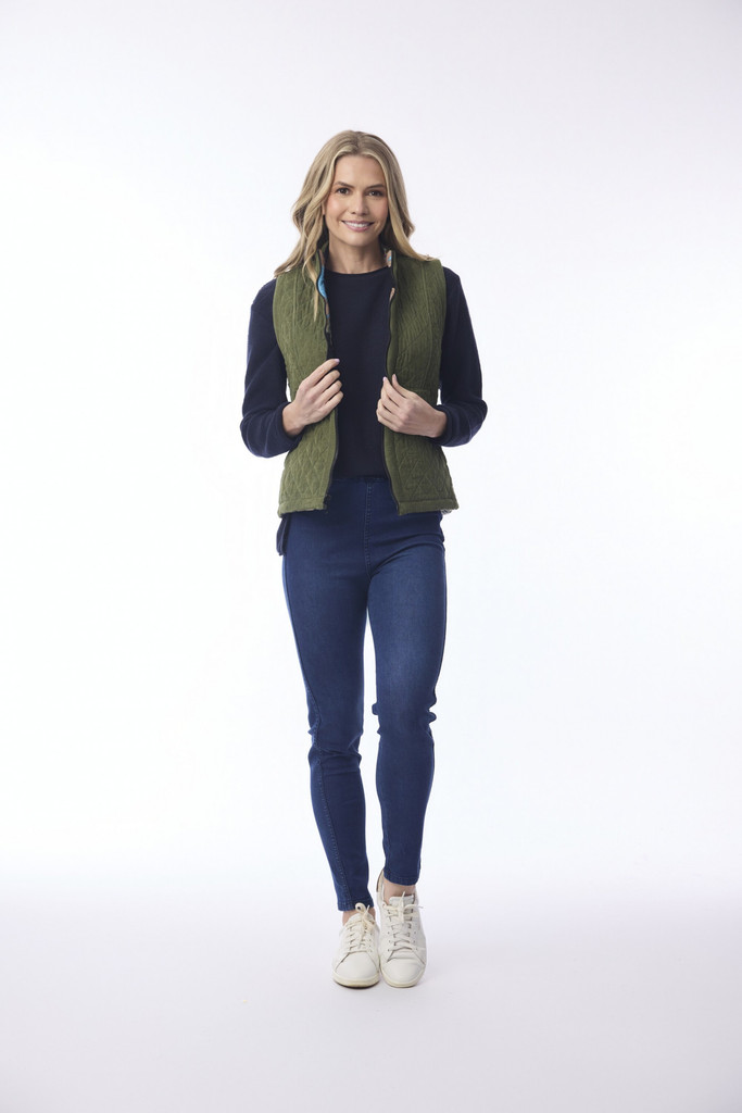 Women's Vest | Panama Reversible Vest | ORIENTIQUE