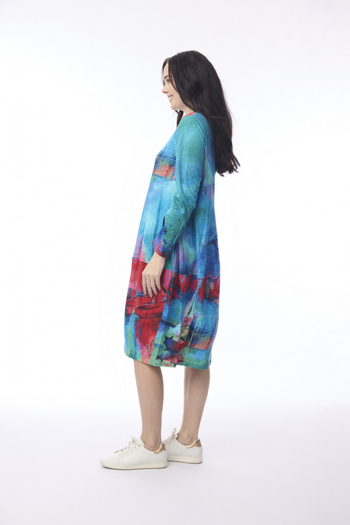 Women's Dresses | Sail Boats Bubble Dress | ORIENTIQUE