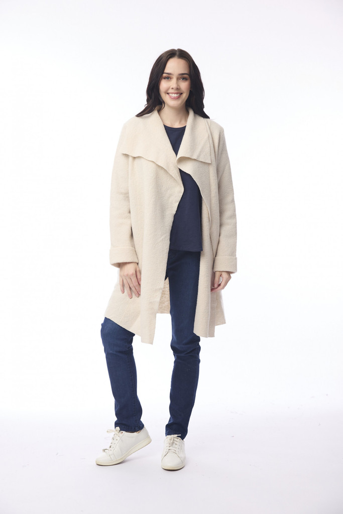 Women's Jacket| Merino Wool Wrap Jacket | ORIENTIQUE
