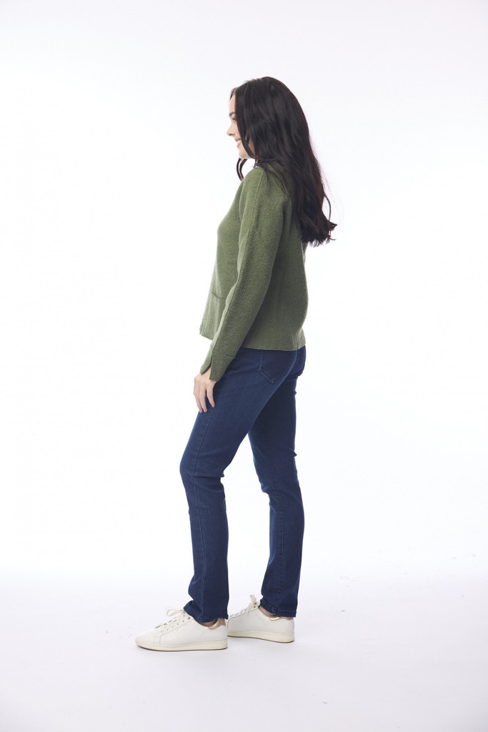 Women's Top | Wool Knit Boxy Top | ORIENTIQUE