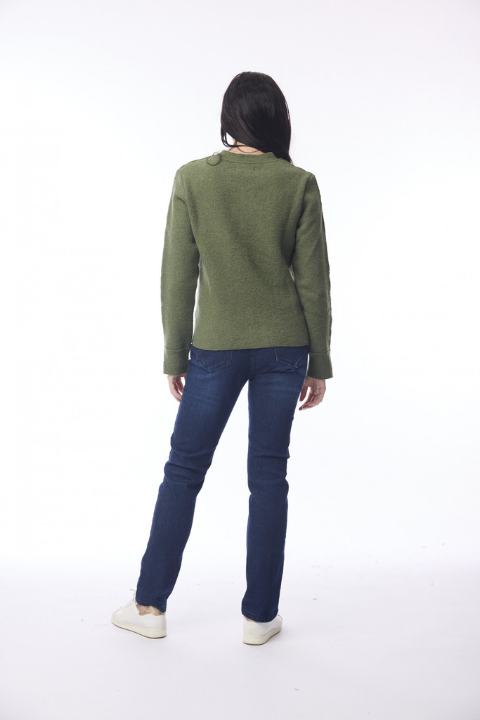 Women's Top | Wool Knit Boxy Top | ORIENTIQUE