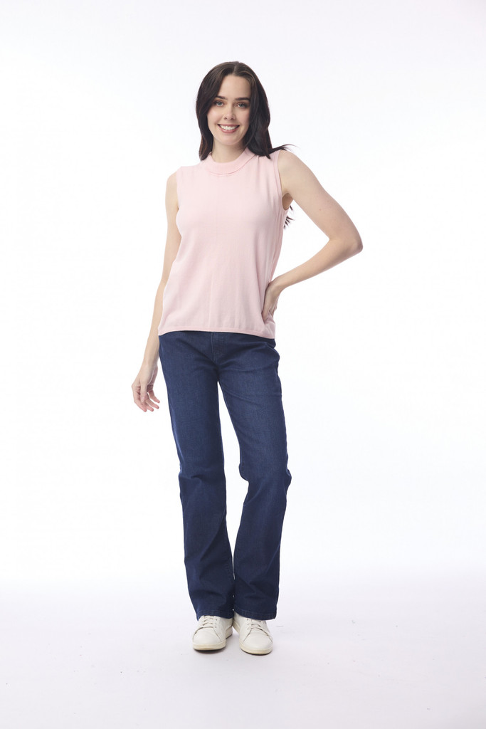 Women's Vest | High Neck Knit Vest | ORIENTIQUE
