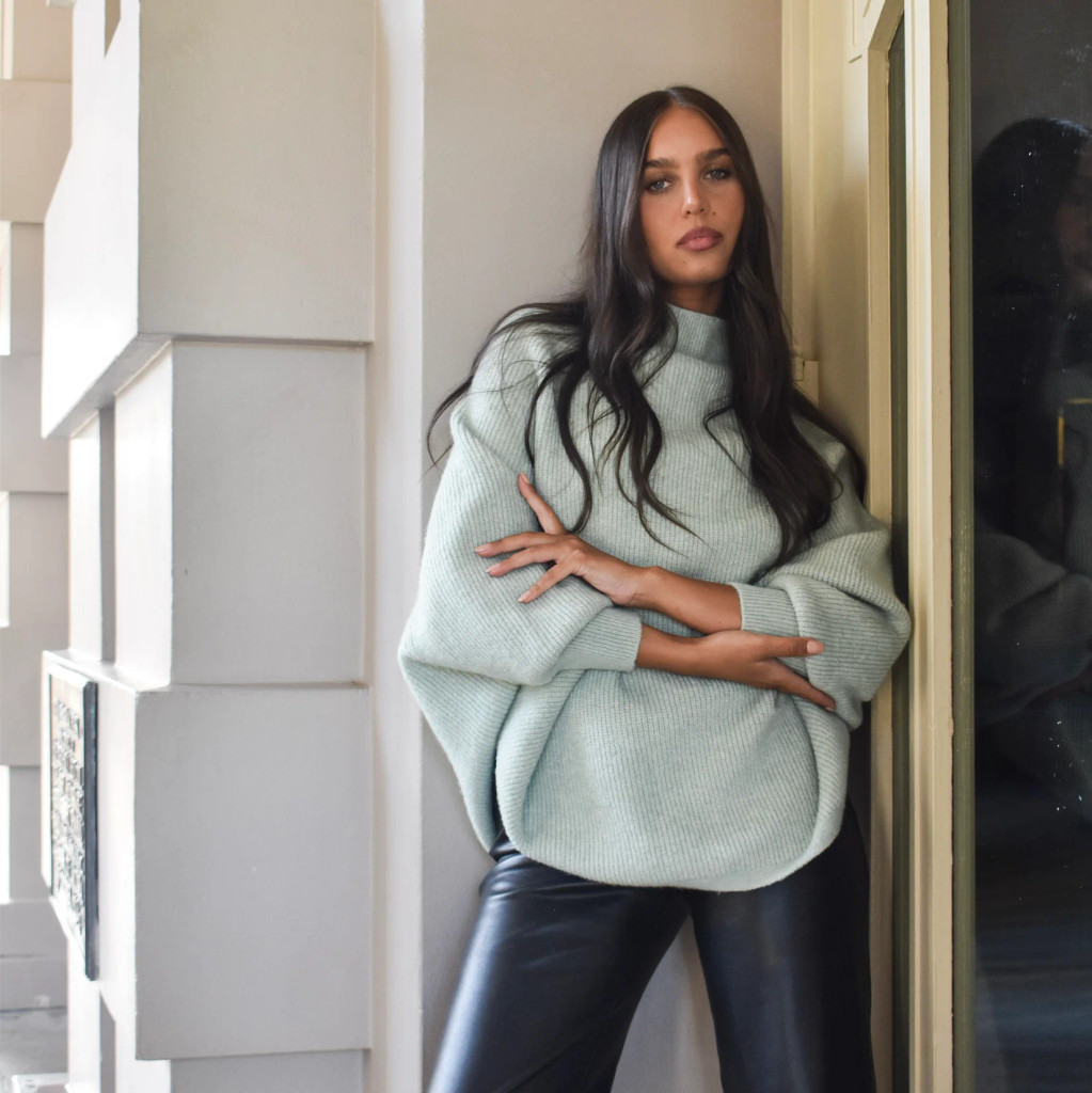 Women's Knits| Oversized Poncho Knit | CINNEMON CREATIONS