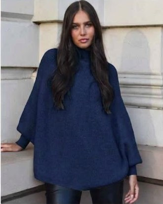 Women's Knits| Oversized Poncho Knit | CINNEMON CREATIONS