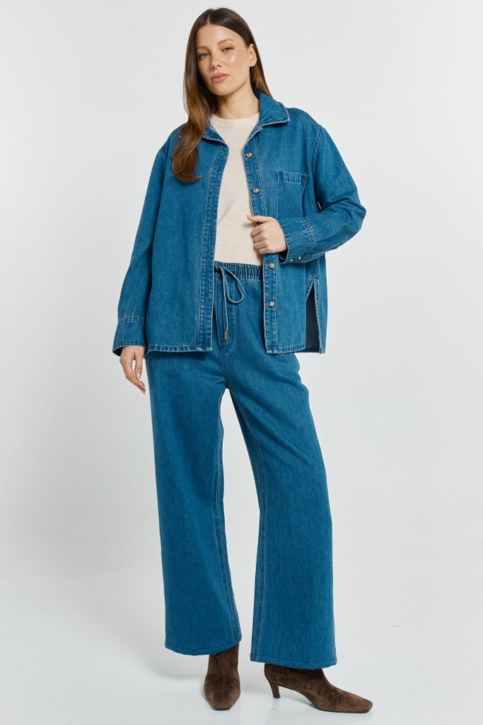 Women's Pant | Vespa Denim Jogger  | BETTY BASICS