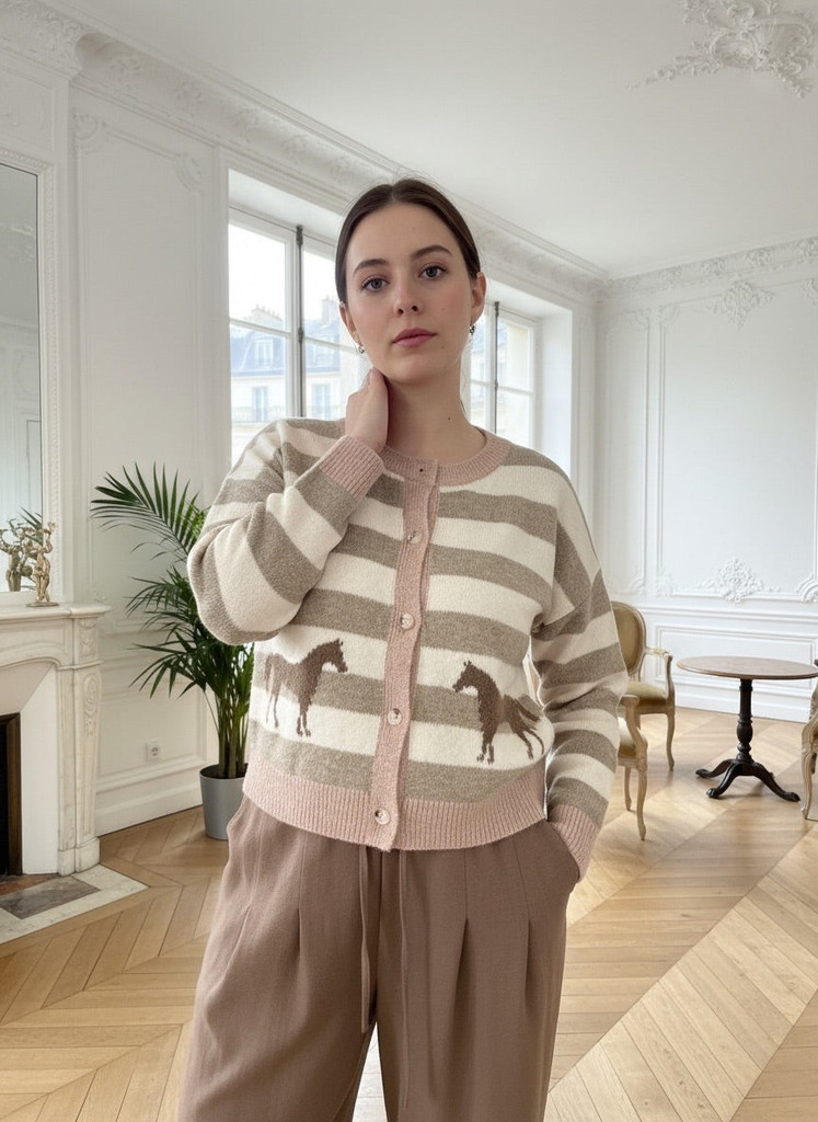 Women's Jackets Online | KL969 Cardigan in Mocha | KIIK LUXE