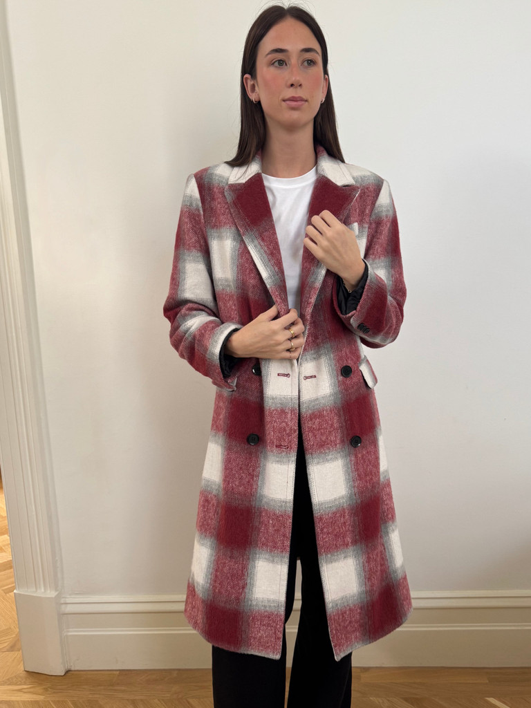 Women's Coats | Checkers Trench Coat | CINNAMON CREATIONS
