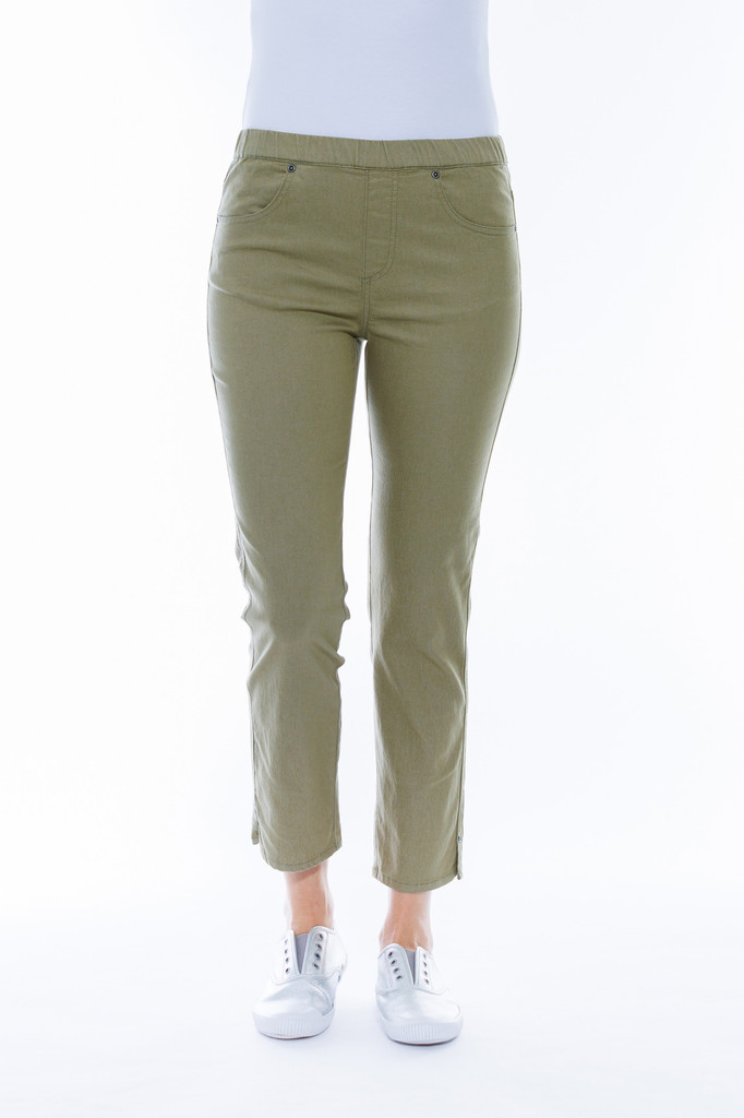 Women's Pant | 7/8 Stretch Denim Pants | Cafe Latte