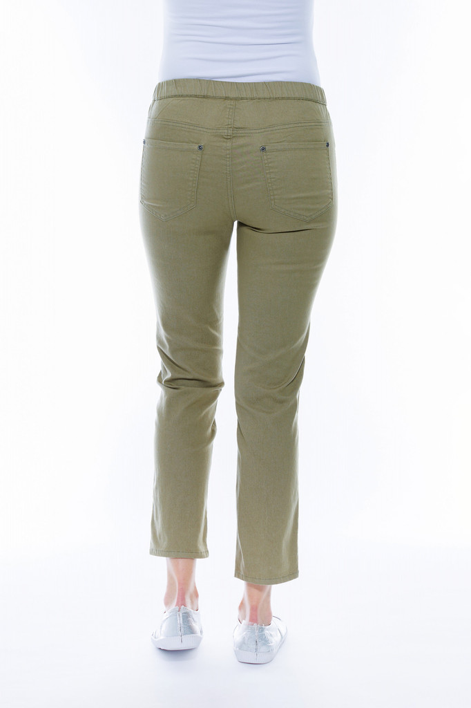 Women's Pant | 7/8 Stretch Denim Pants | Cafe Latte
