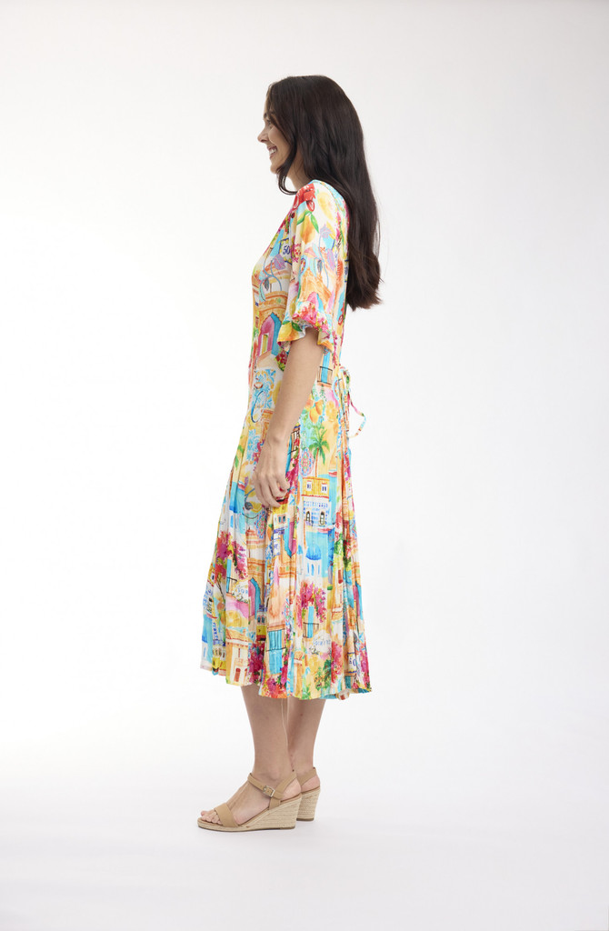 Women's Dresses | 50yrs Travel Godet Dress | ORIENTIQUE