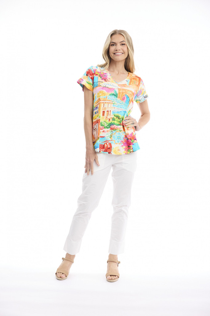 Women's Top | 50yrs Travel Contemporary Tee  | ORIENTIQUE