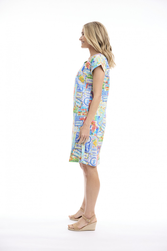 Women's Dresses | 50yrs Travel Reversible Short Sleeve Dress | ORIENTIQUE