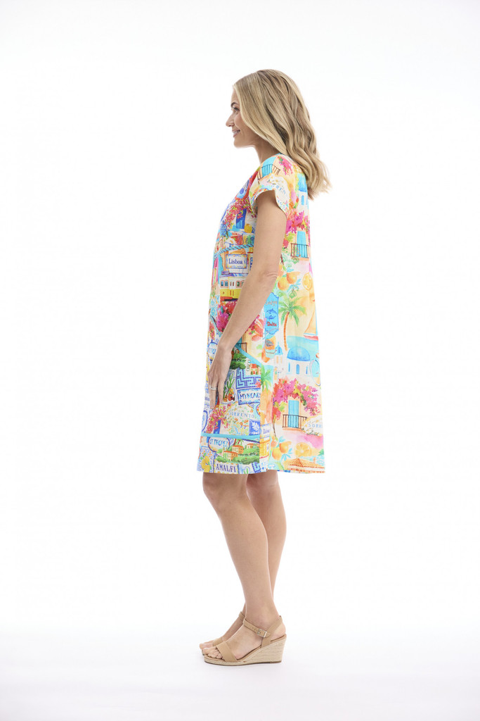 Women's Dresses | 50yrs Travel Patch Dress | ORIENTIQUE