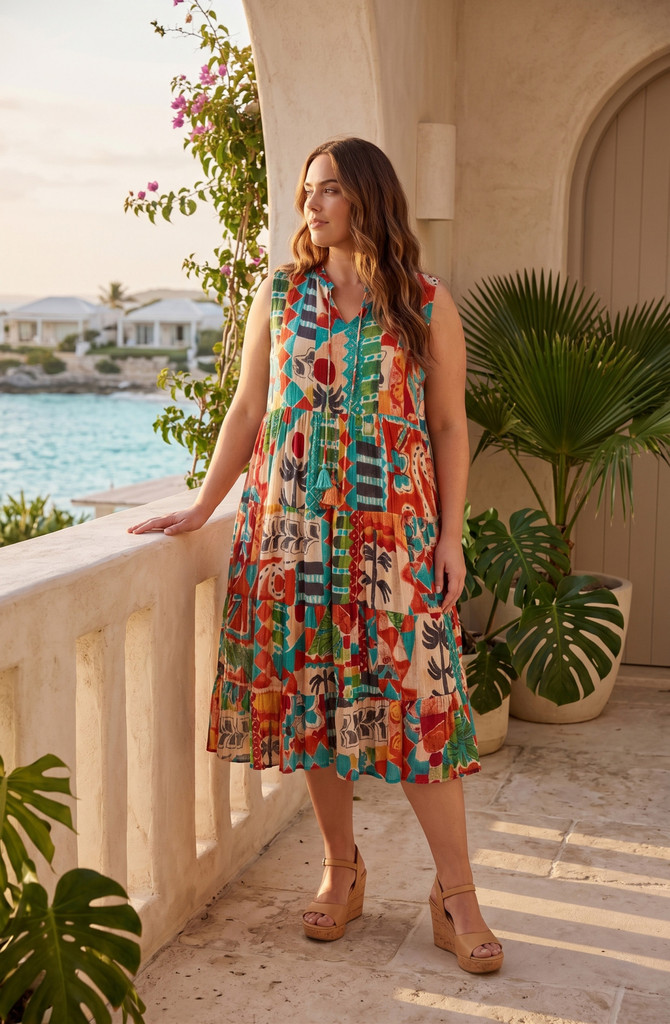 Women's Dresses | Gambetta Contemporary Dress | ORIENTIQUE