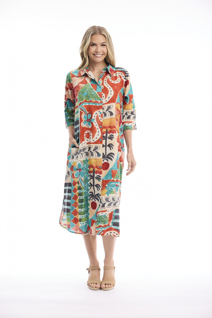 Women's Dresses | Gambetta Boxy Dress | ORIENTIQUE