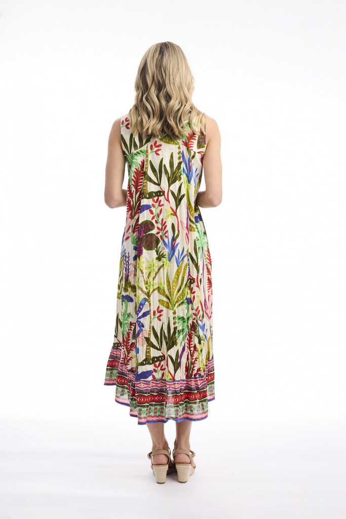 Women's Dresses | Paloma Maxi V Sleeveless Dress | ORIENTIQUE
